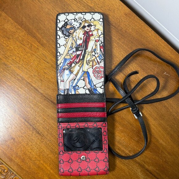 Brighton Crossbody Allure-Merci Phone Organizer Red White Blue... - Picture 5 of 8